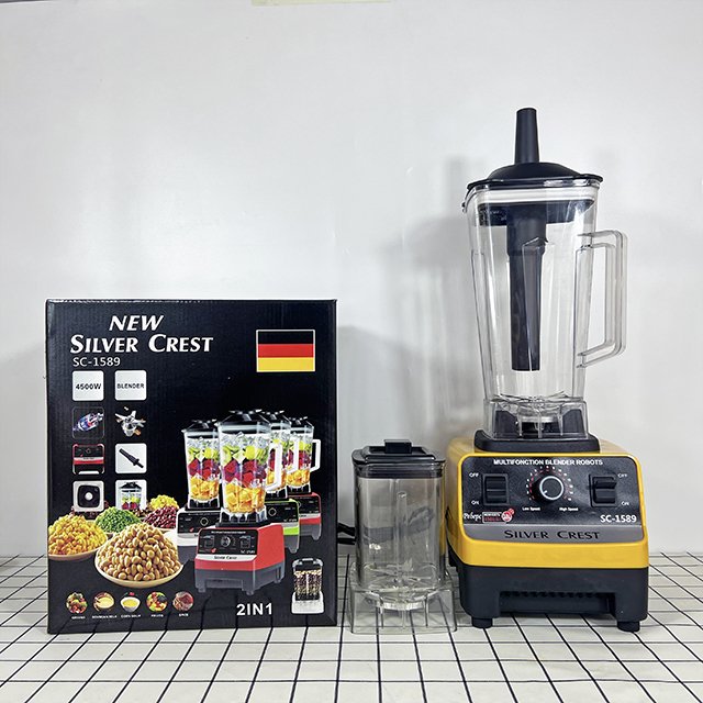 Factory price 2 in 1 4500W Commercial kitchen household fresh fruit juicer electrical silver crest smoothie blender