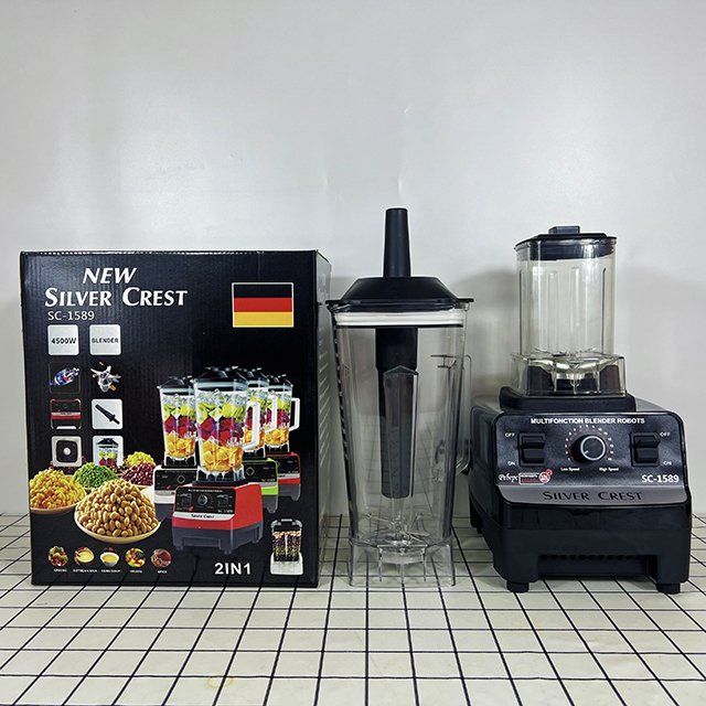 Factory price 2 in 1 4500W Commercial kitchen household fresh fruit juicer electrical silver crest smoothie blender
