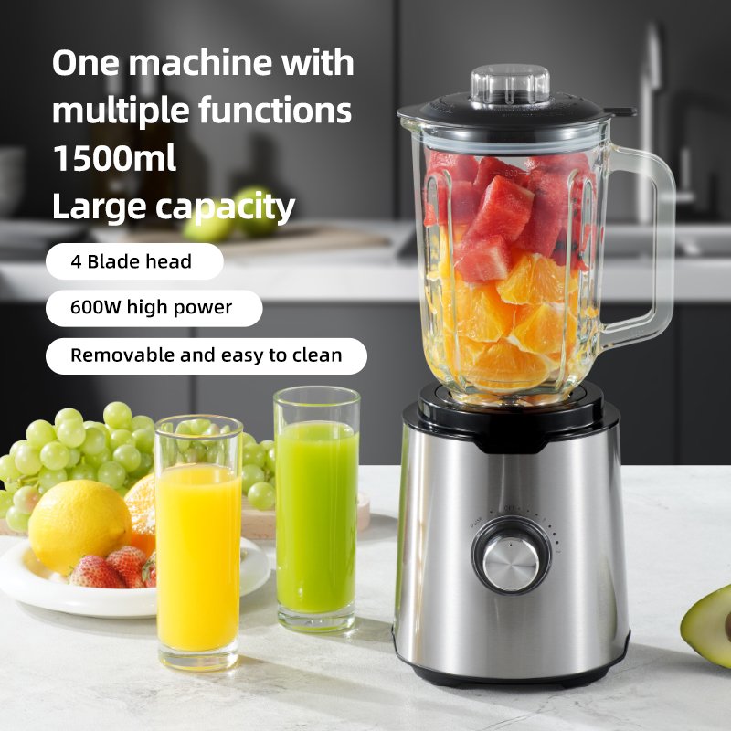 HANBO custom blender fruit juicer juicers 600w 1.5L blender powerful heavy juicer blender