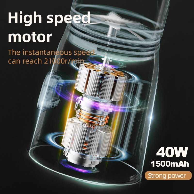 Hot Selling Safe and Efficient stainless steel portable blender for shakes and 10 blades smart juicers