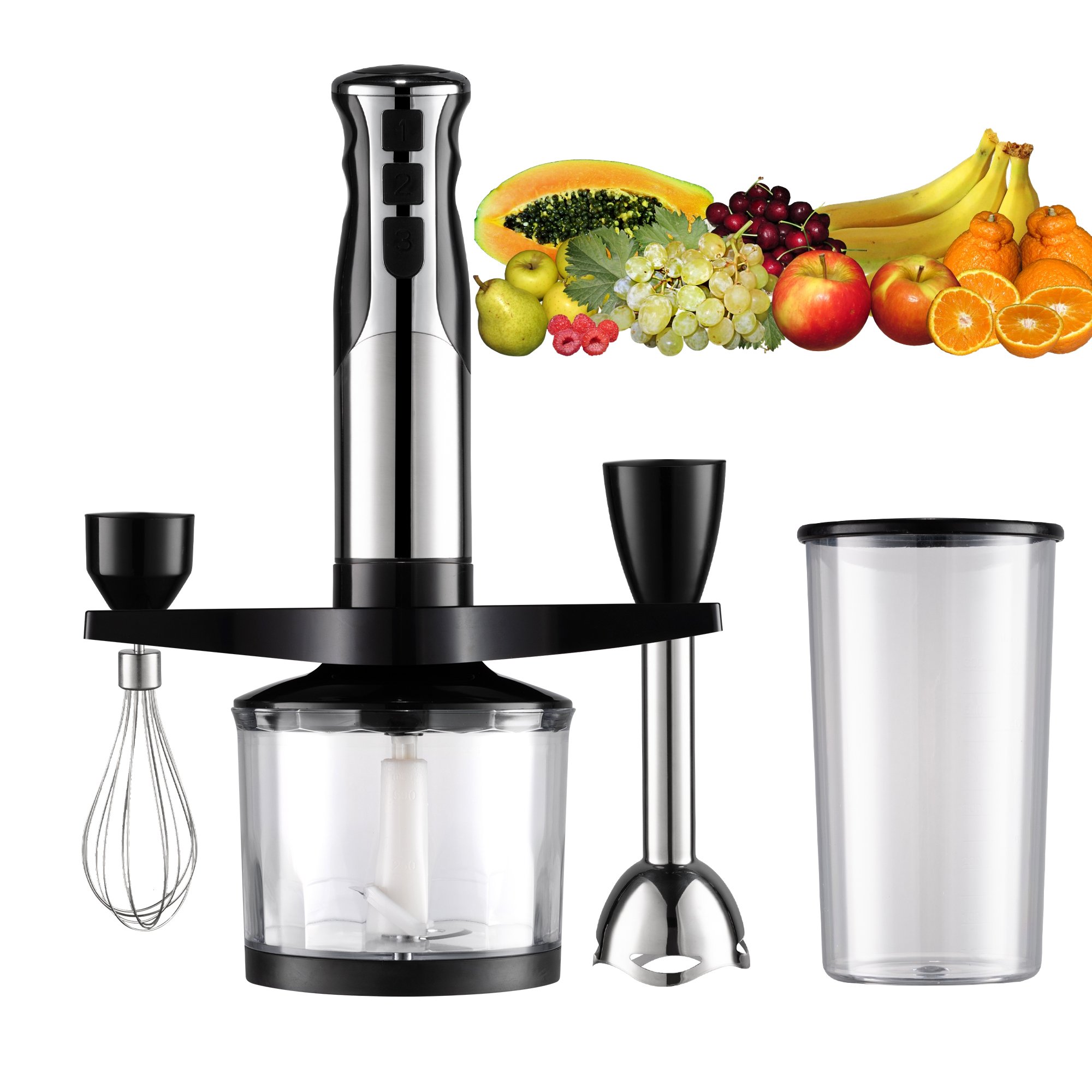 800W/1000W New Powerful Multifunctional Stick Blender Electric Hand Blender Household Food Processor High Speed Immersion Blende