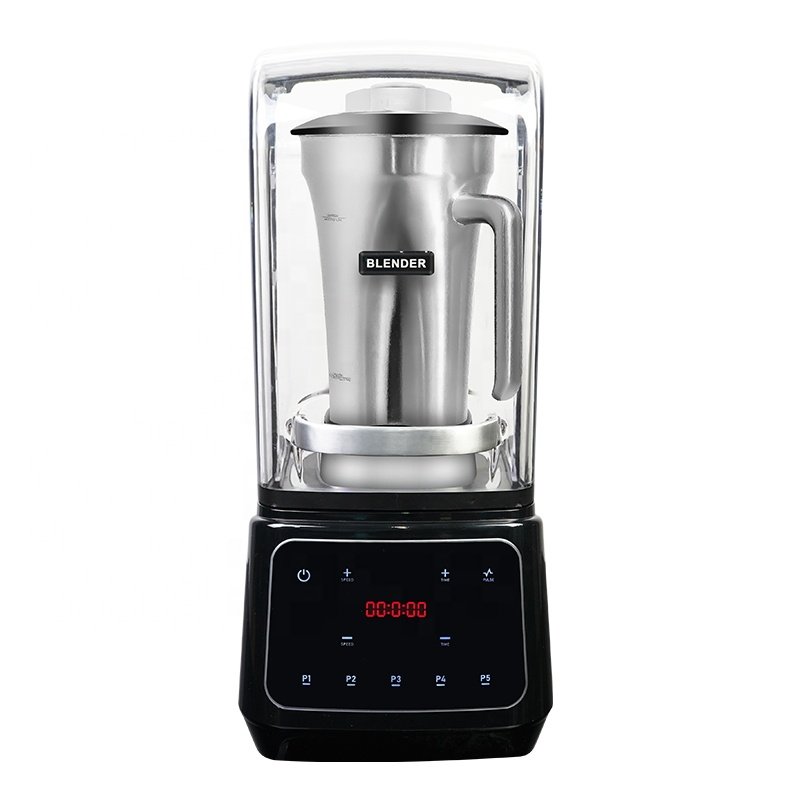 2L stainless steel cup jar blender with voice cover digital control commercial blender heavy duty industrial