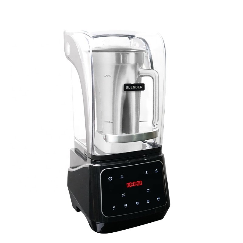 2L stainless steel cup jar blender with voice cover digital control commercial blender heavy duty industrial