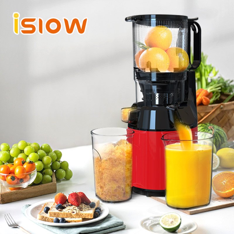 SJ-023 Self Feeding Hopper Juicer Big Mouth Wheat Grass Slow Masticating Multifunctional blender Juicer