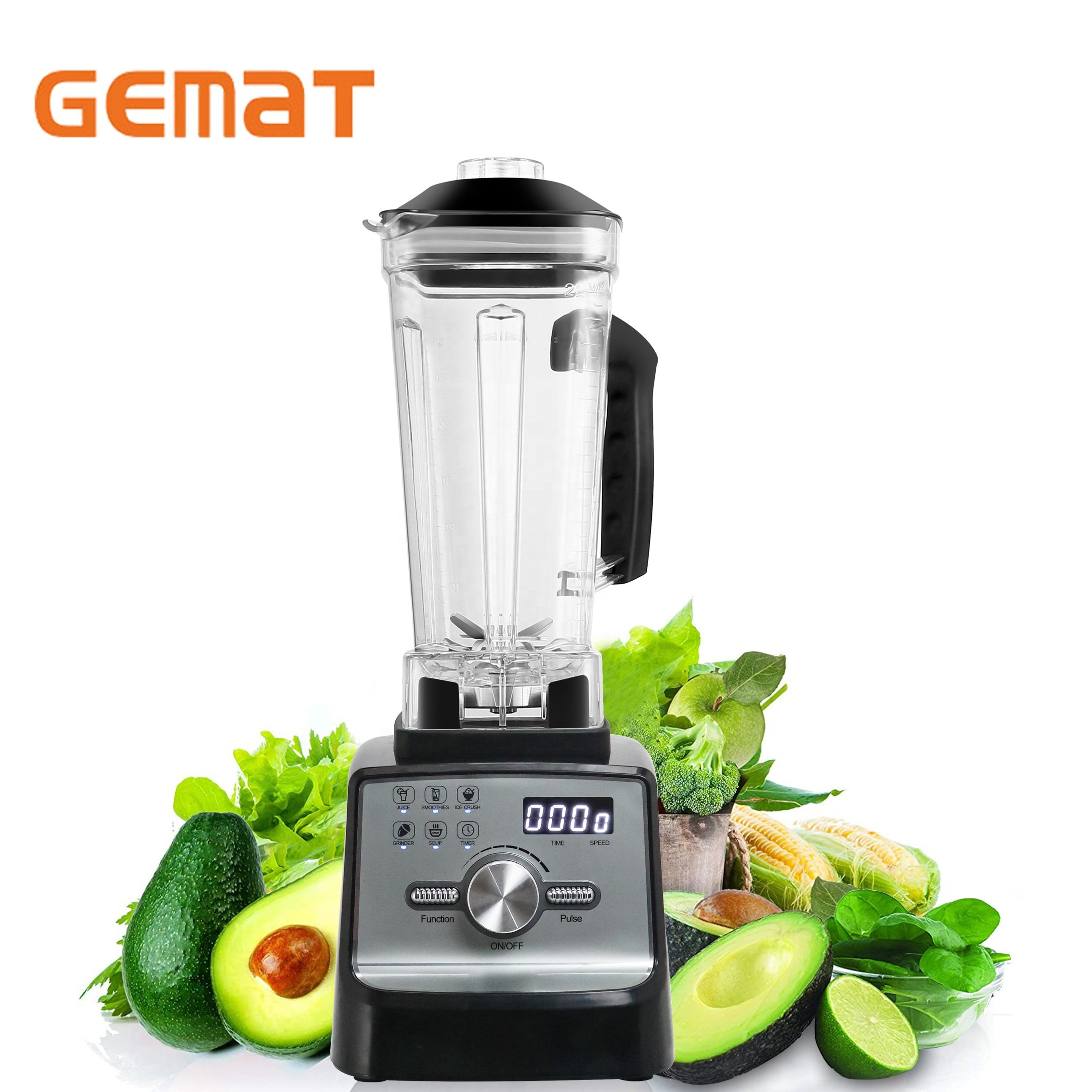 Best Powerful Smoothie Commercial Blender Heavy Duty Kitchen Home Used Cooks Professional Fruit Large Dry Food Mixer Licuadora