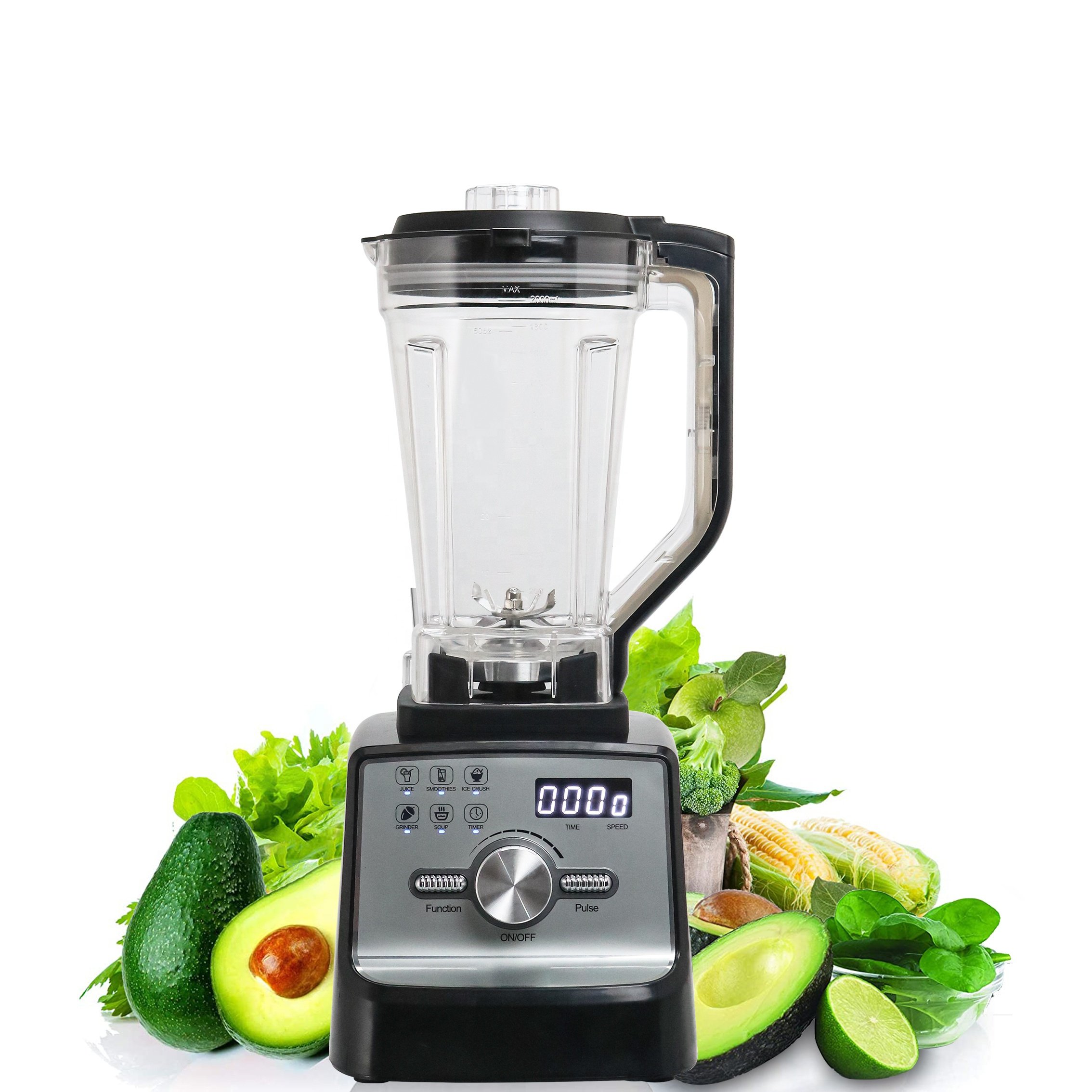 Best Powerful Smoothie Commercial Blender Heavy Duty Kitchen Home Used Cooks Professional Fruit Large Dry Food Mixer Licuadora
