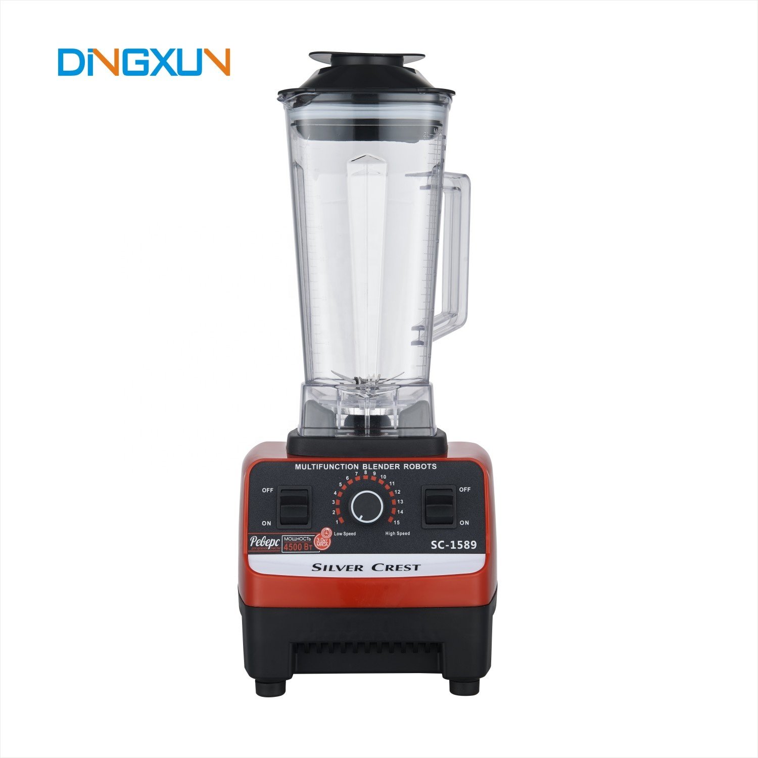 OEM Silver Crest Blender Factory Supply 4500W Fresh Juicer Portable Smoothies Blender Commercial Stand Food Mixers
