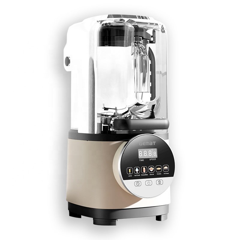 commercial low noise with sound cover high quality silent blender machine mixer multifunctional touch screen digital bar blender