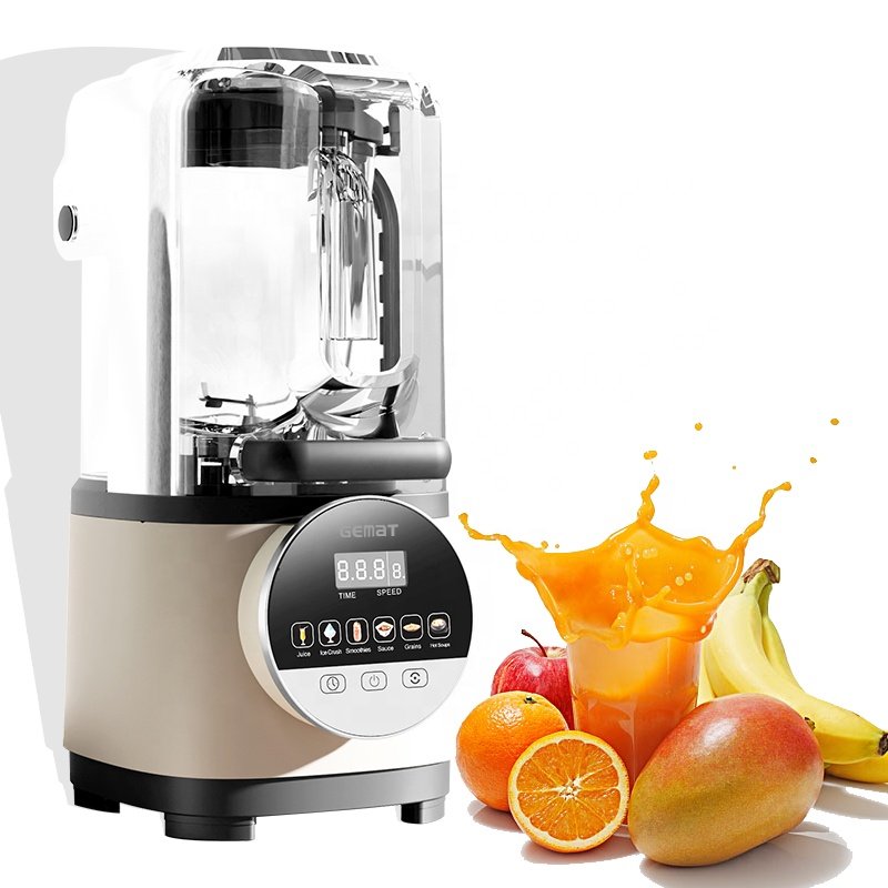 commercial low noise with sound cover high quality silent blender machine mixer multifunctional touch screen digital bar blender