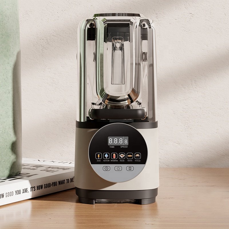 commercial low noise with sound cover high quality silent blender machine mixer multifunctional touch screen digital bar blender