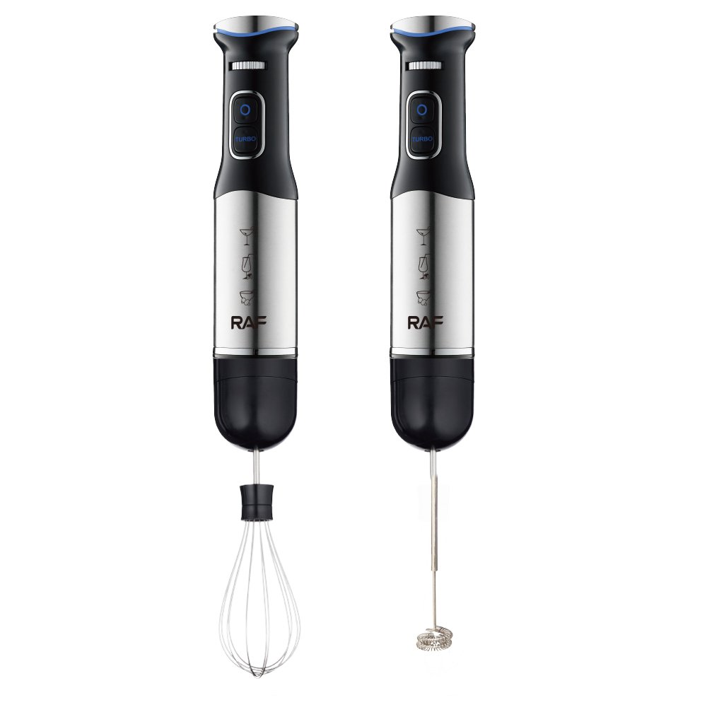 5 in 1 Hand Blender Stick Chopper Handheld Mixer with Milk Frother for Puree Baby Food Smoothies