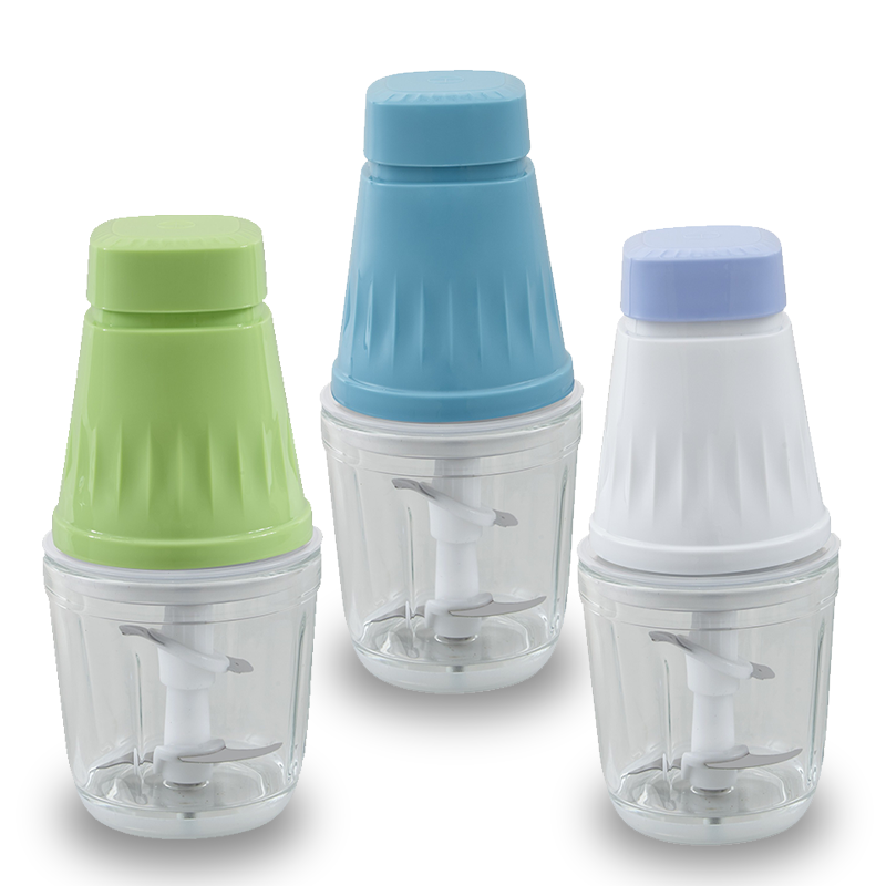 Large Capacity Glass Cup Green Blue White Pink Color Meat Blender Vegetable Chopper Food Grinder