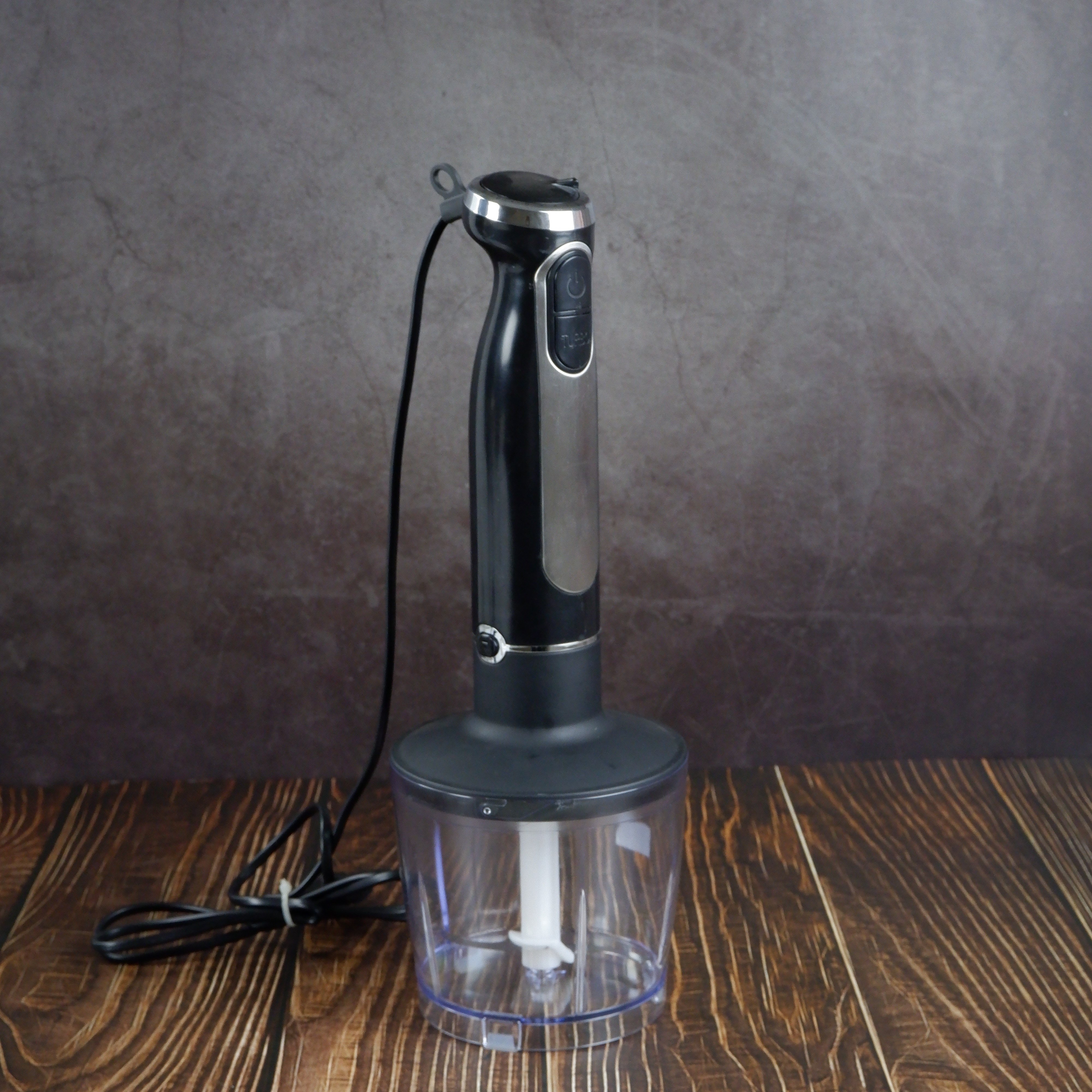 Immersion Blender Multi-purpose Hand Blender 6 Speeds Stick Blender Handheld 3 in 1 Electric Plastic Customized Logo Shiny 0.6