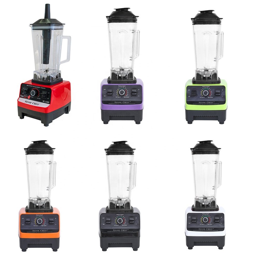 Silver Crest 2in1 Blender 4500W 2L Large Capacity Commercial Mixer Grinder Heavy Duty Machine Portable Ice Smoothie Blenders