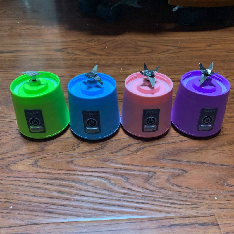 Multifunction Mini USB Rechargeable Home Blender And Mixer 6 leaf Juice plastic Electric Portable Juicer Cup Blenders