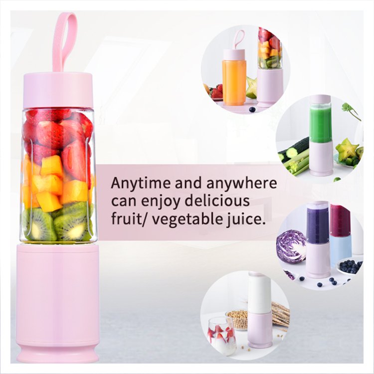 Hot Sell 200W food grade bpa free Portable Cup Electric Juicer Mini Blender with tritan bottle