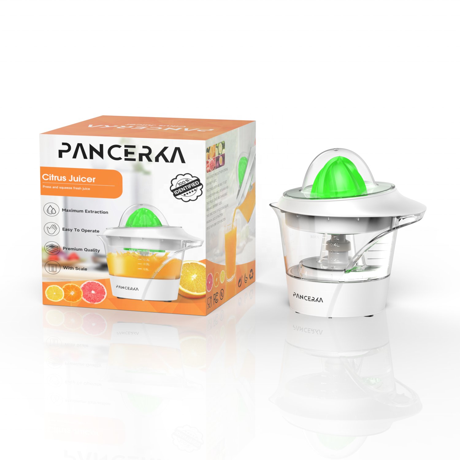 PANCERKA Electric Stainless Steel Blade Citrus Juicer Household Portable Mixer Lemon Squeezer Oran Juicer Blender Machine