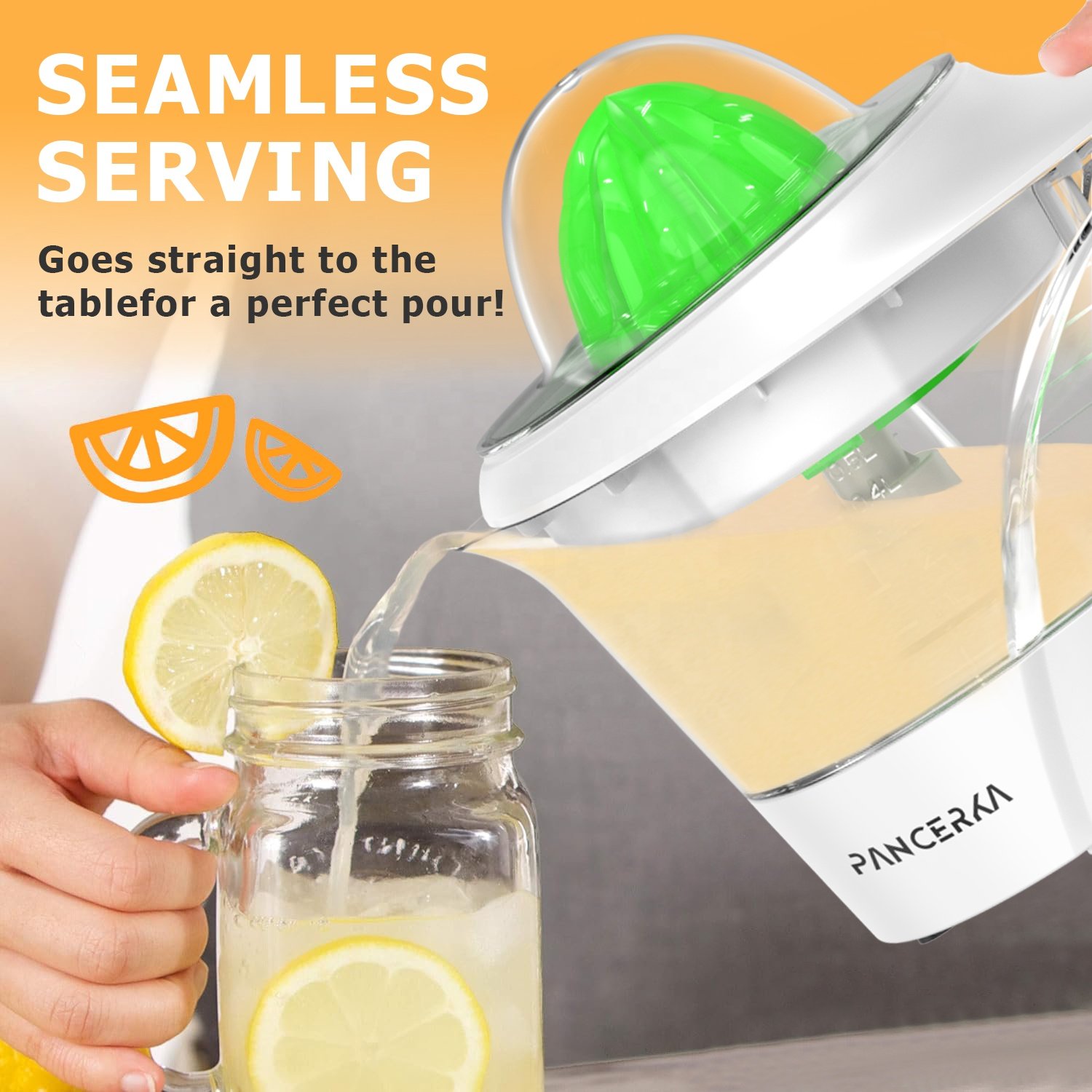 PANCERKA Electric Stainless Steel Blade Citrus Juicer Household Portable Mixer Lemon Squeezer Oran Juicer Blender Machine