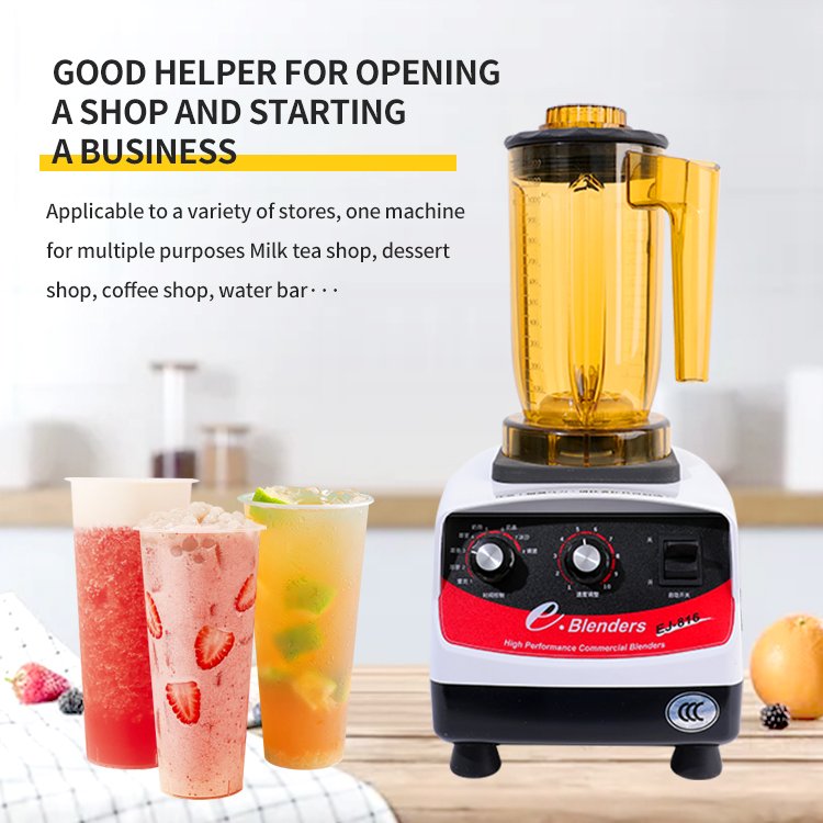 1500W Tea Extraction Machine Milk Tea Catering Commercial Portable Kitchen Smoothie Mixer Blender