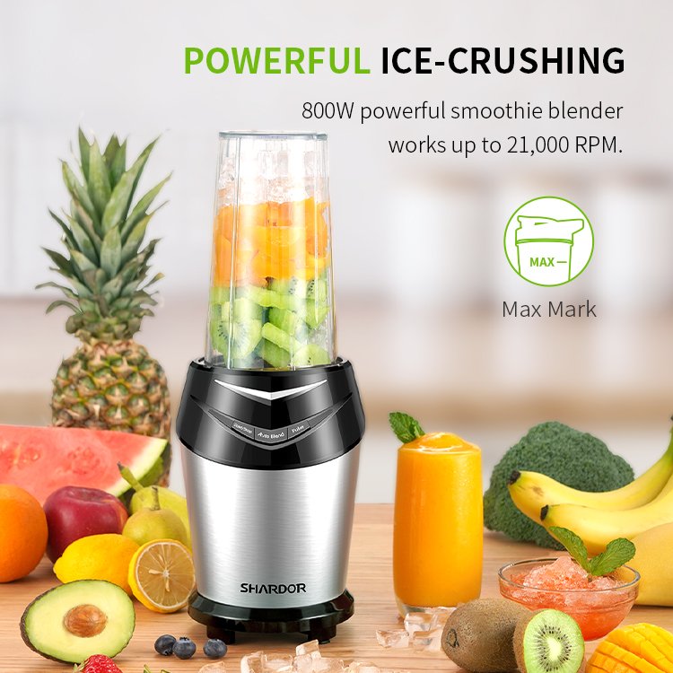 High Quality 800W Electric Mixer Hand Juicer BPA-Free Personal Portable Blender