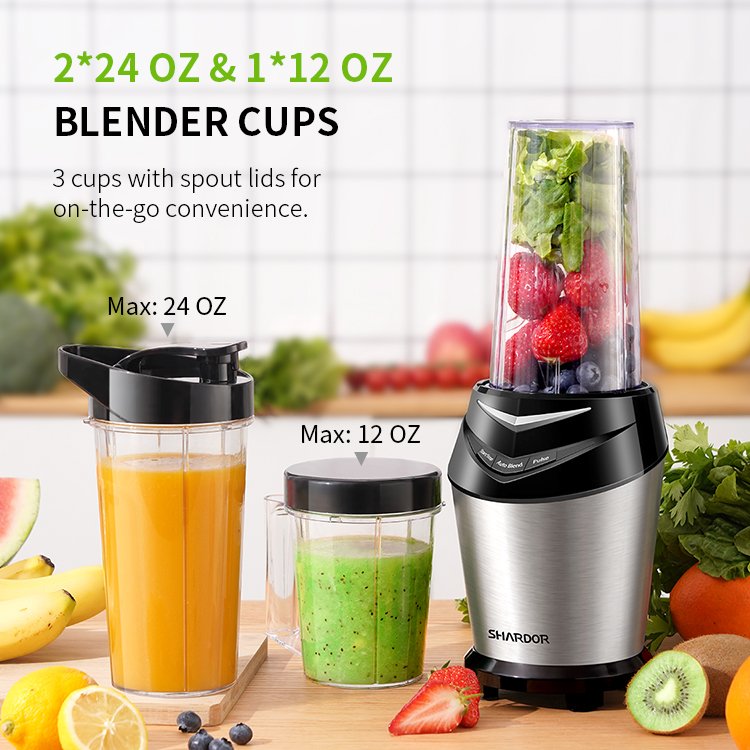 High Quality 800W Electric Mixer Hand Juicer BPA-Free Personal Portable Blender