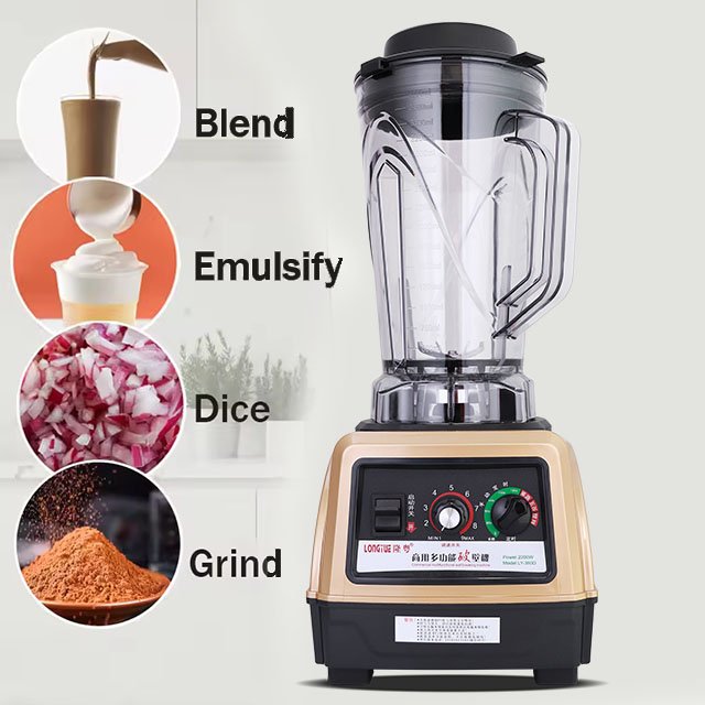 380 Model 9850 Motor Multifunctional Bar Commercial Juicer Blender Industrial High Speed Blender
