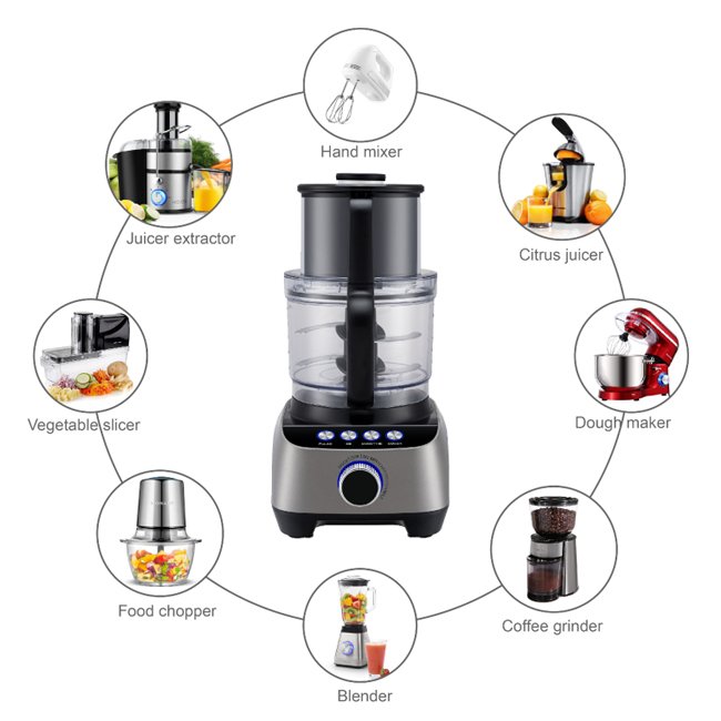 2022 Hot Small Kitchen Appliances Juicers & Grinders Robot Cuisine 1200W High Speed Home Vacuum Blender