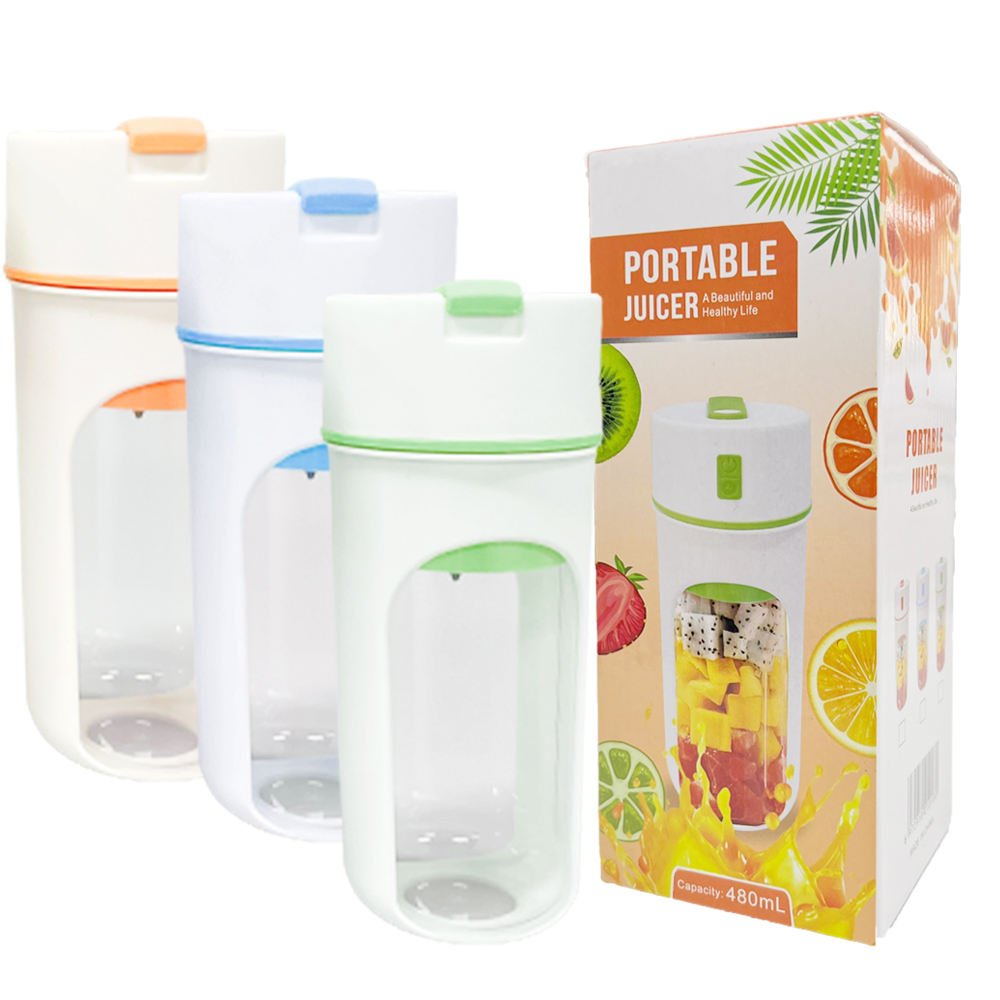 factory wholesales Rechargeable 580ml 20oz Mixers Fresh Fruit Juicers Usb Portable Juice Bottle Mini Electric mini blender