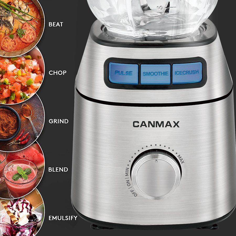 Stainless Steel Blade 600W Powerful 1.5l Glass Electric smoothy maker blenders
