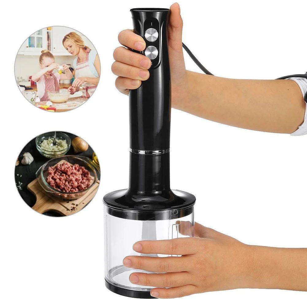 High-Speed Mini Blender 110V-240V Quick Clean Attachments Variable Speed Control Ergonomic Handle Food Vegetable Mixer Machine