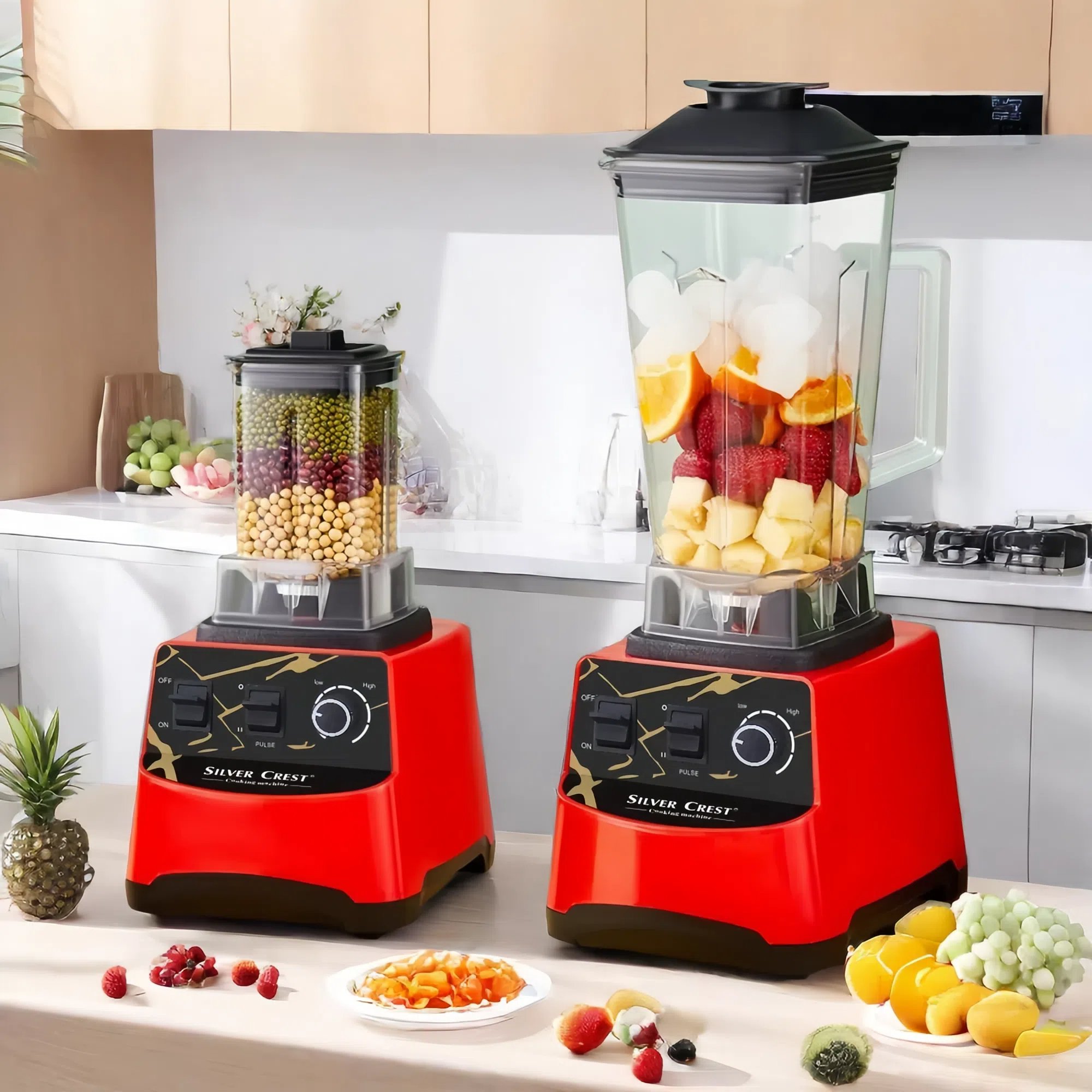 Nirva cross border Multifunctional 8500w 3 in 1 3L Stainless Steel Portable Blender 8 Blades Household Juicer Smoothie Machine