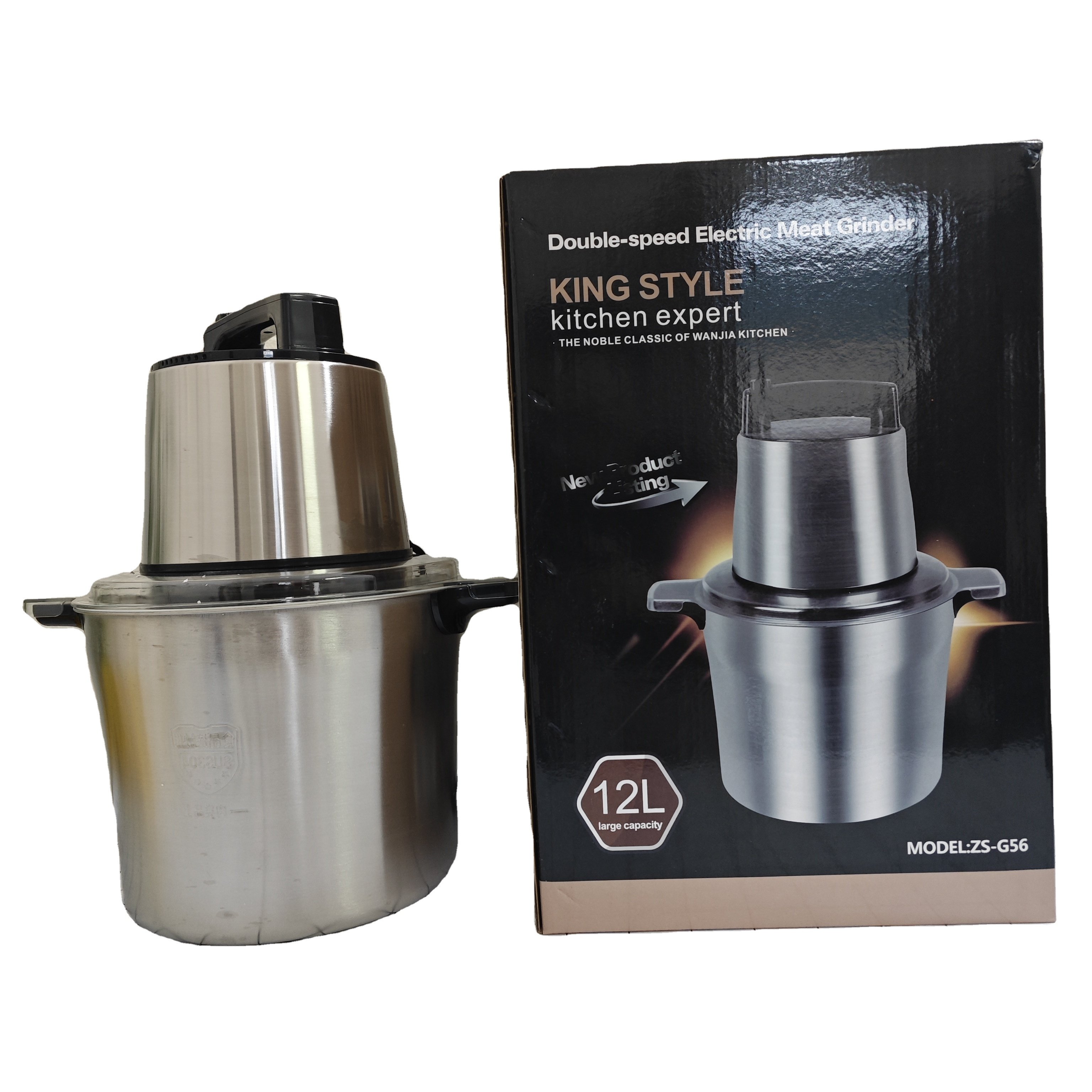 Yam Pounder Machine 8L 10L 12L 15L Meat Chopper Fufu Pounding Blender stainless steel Multifunction Electric Meat Grinder