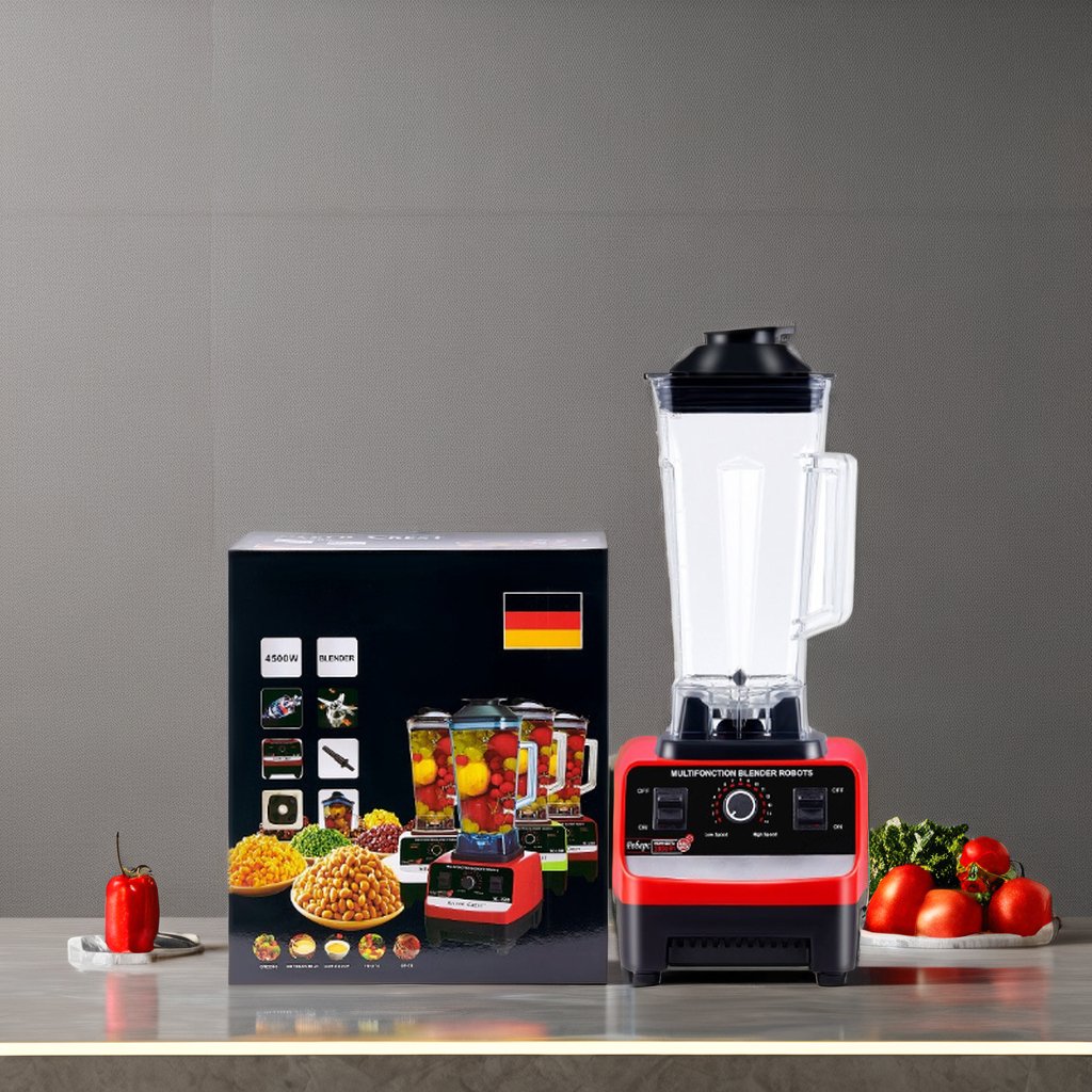 Hot Sale 4500W High-Speed Commercial Smoothie Machine Silver Crest Blender 2 Cups Household Car Cooking Electric Power Source