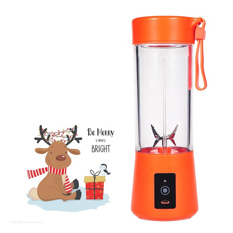 First Piece Special Price Christmas gift 150w cold press slow fruit juicers BPA free 400ml travel portable 6 blades blender