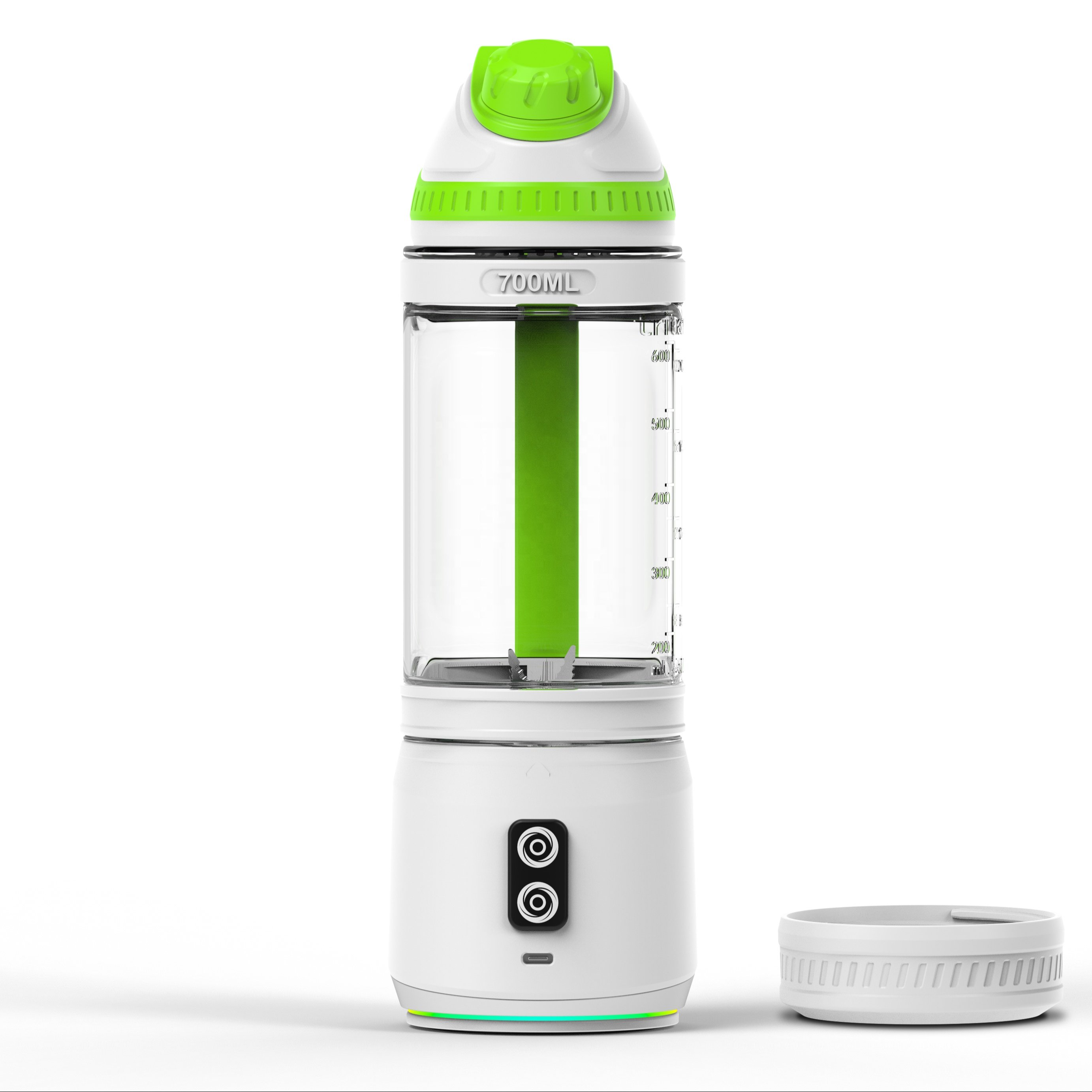 2024 New Mini Blender Powerful USB Charging Fresh Blender 6 Blades Stainless Steel Mixer Blender