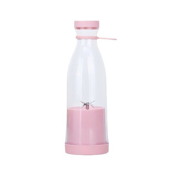 Electric Six Blade Knife Juice Machine Wine Bottle Shape Juicer Portable USB Charging Juicer Cup Mini Blender