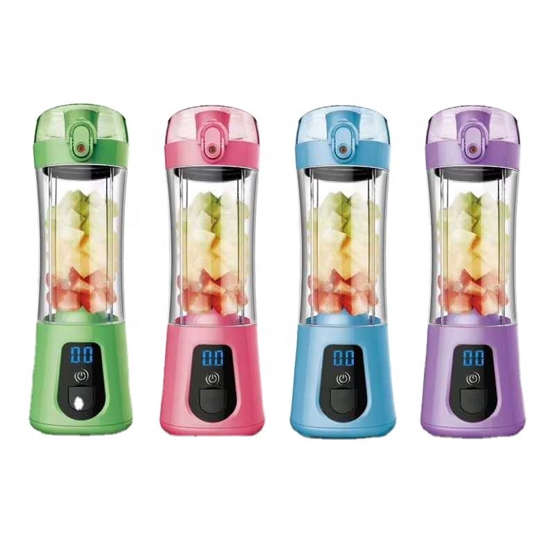Rechargeable Custom Mini Personal Portable smoothie Blender Home usb Fruit juicer Blender Cup With Bounce Cover