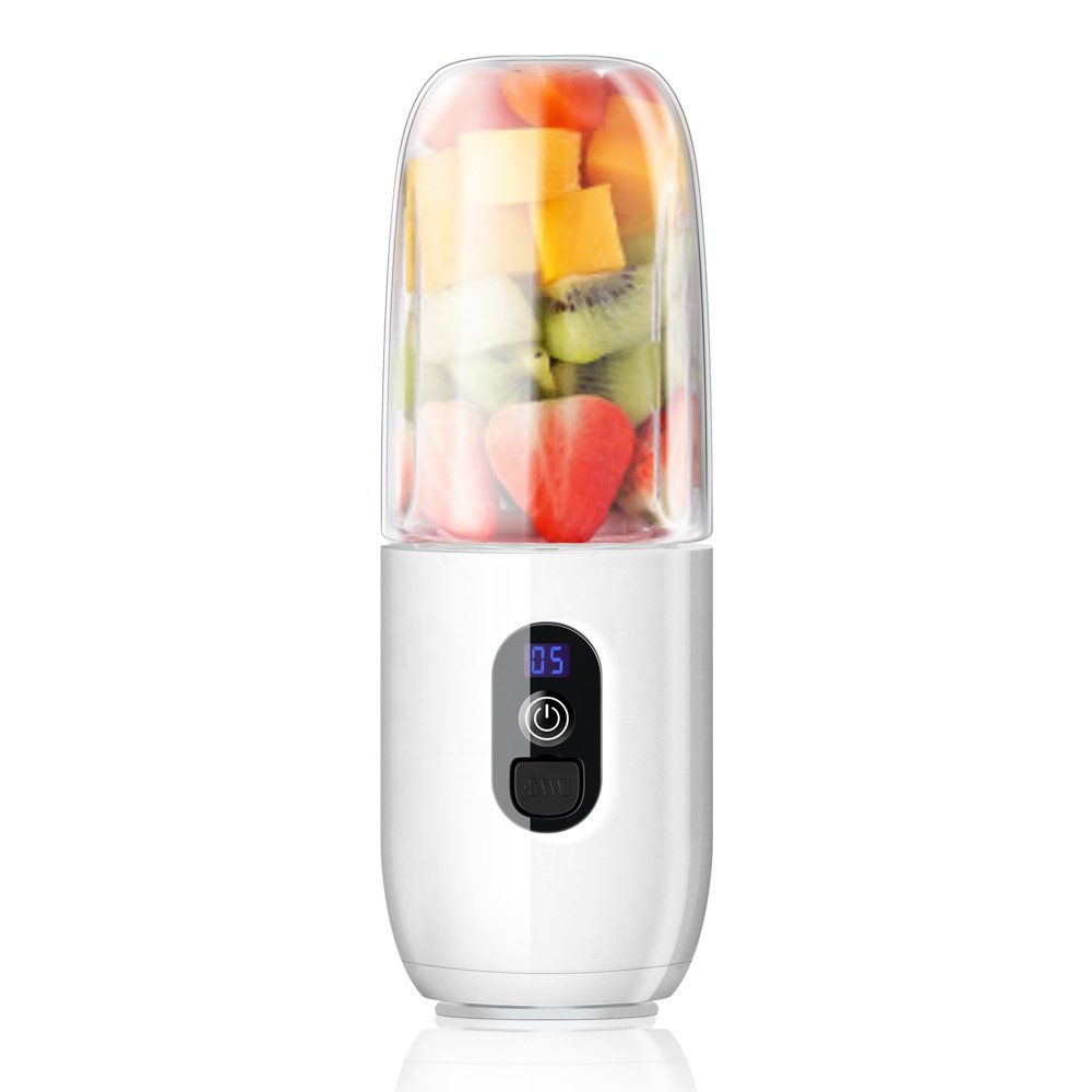Mini Portable Blender Smoothie USB Rechargeable Fruit Juicer Blender Cup With Power Bank