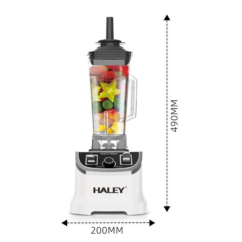 HALEY Commercial Heavy Duty 2.5L Fresh Juice Fruit Mixer Kitchen Electric Blender Silver Crest Blender Mixeur Machine
