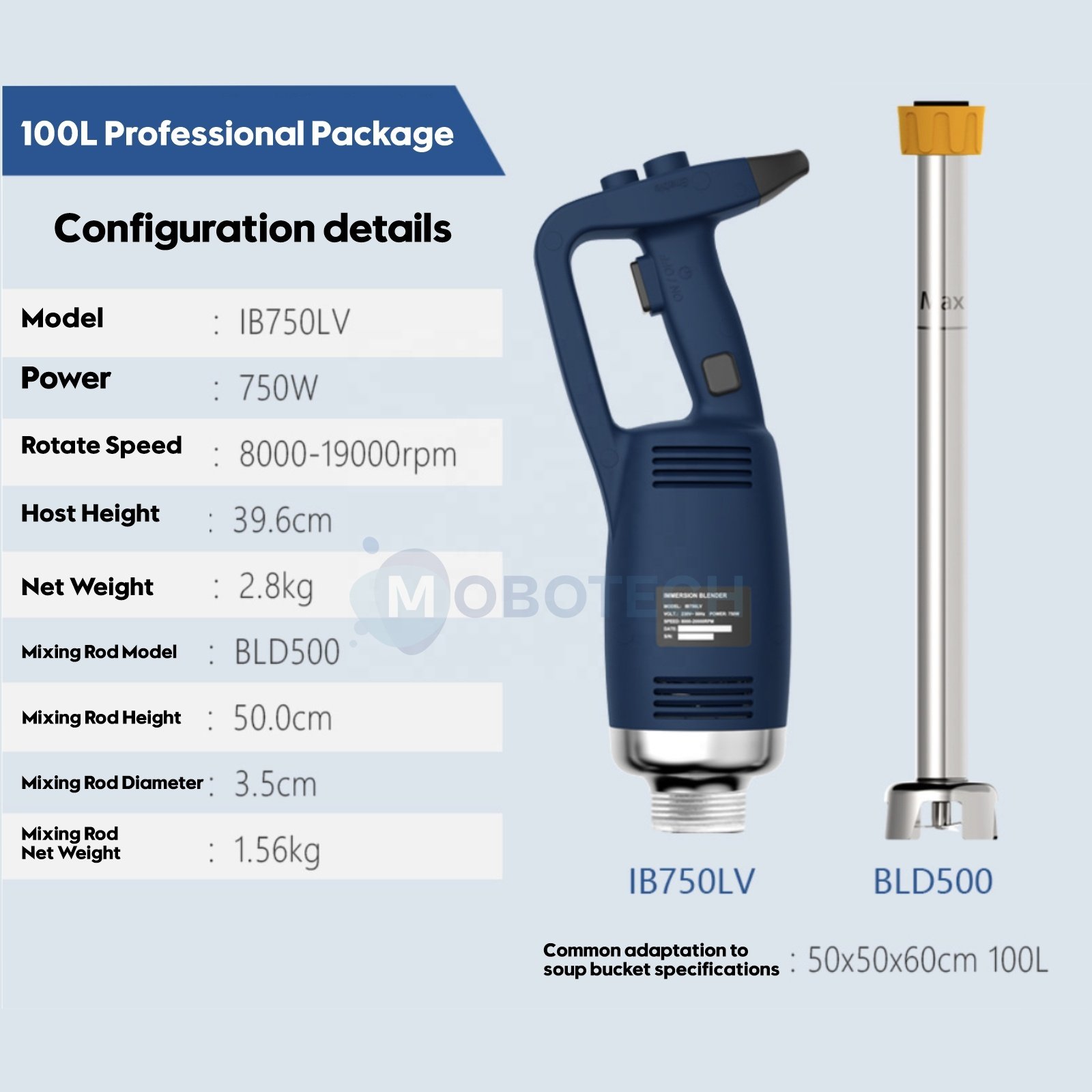 Electric commercial immersion blender hand stick blender mixer cuisine immersion blender