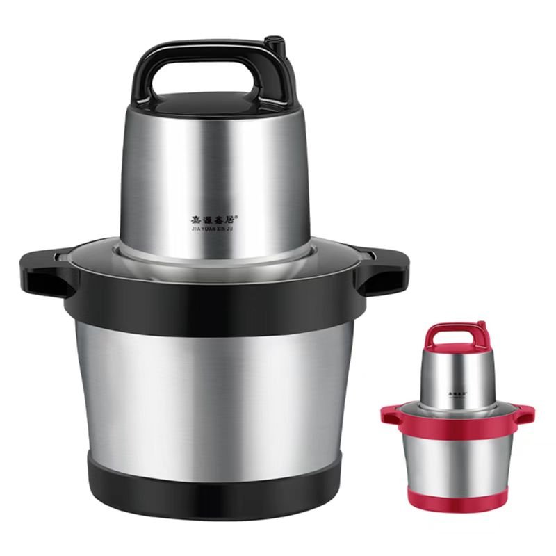 6L Stainless Steel Meat Grinder with Powerful Motor Meat Grind Masher Food Grinder Fufu Machine Blenders Mini Mixer Electr