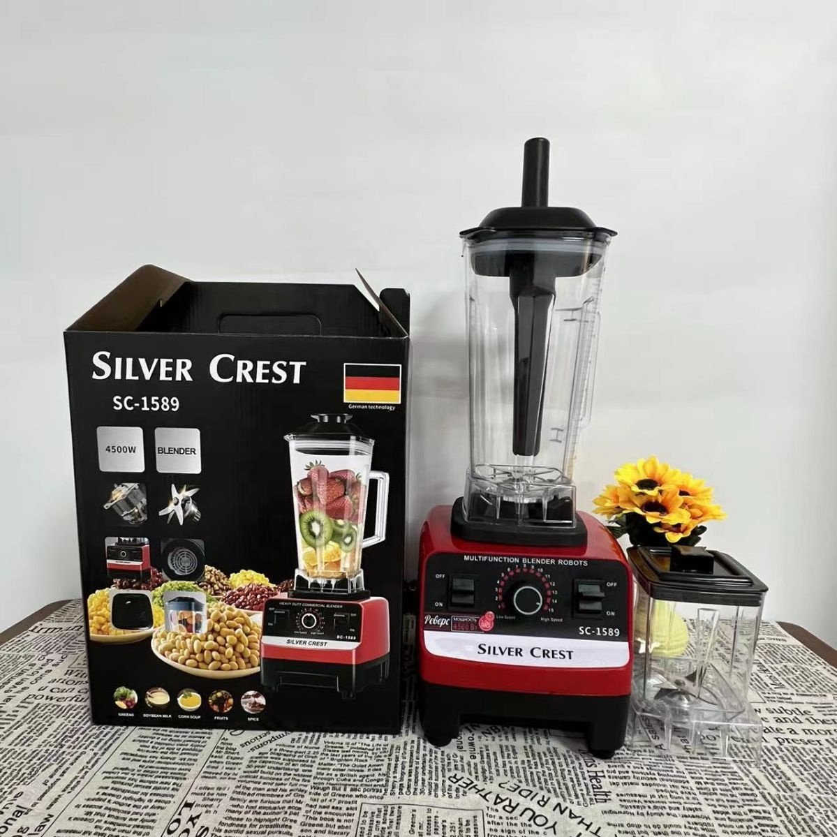 silvercrest blender 4500w double cup silver crest blender 4500watt with 2 cups 2 in one silver crest