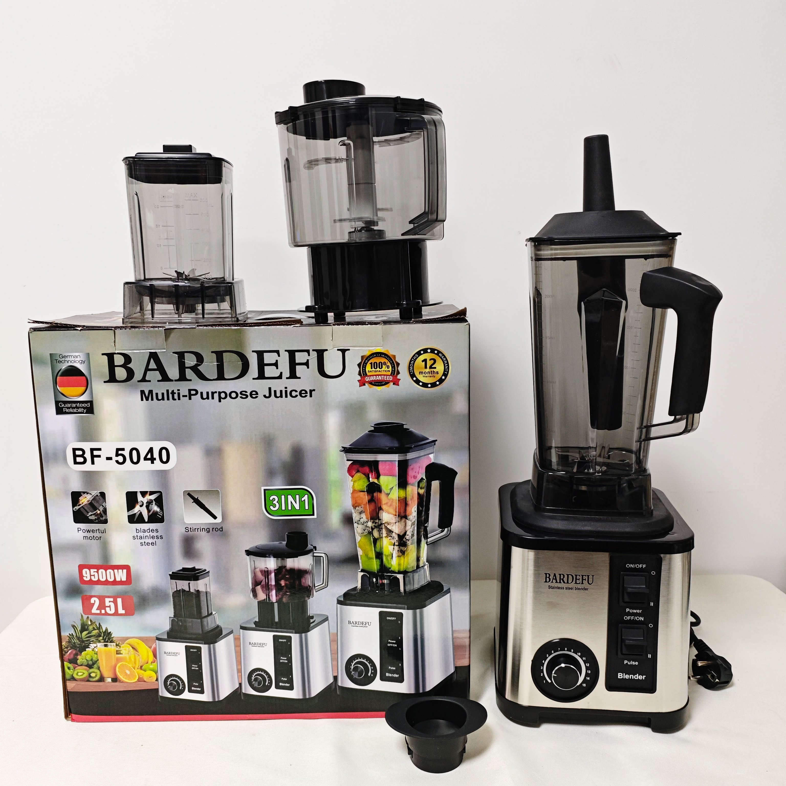 Multifunction Electric Food Powder Grinder Soybean Milk Maker Juicer Machine Stainless Steel Fresh Juice Blender with Chopper