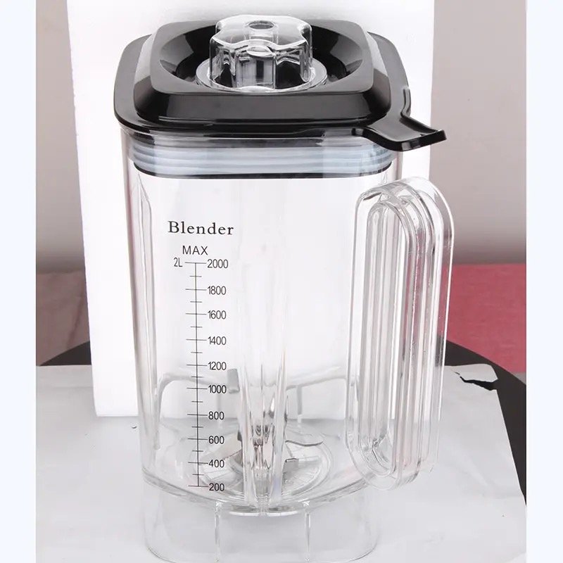 2L Heavy Duty Commercial Ice Crusher 9545 Pure Copper Industrial Silent Juicer Smoothie Blender Machine With Sound Cover E