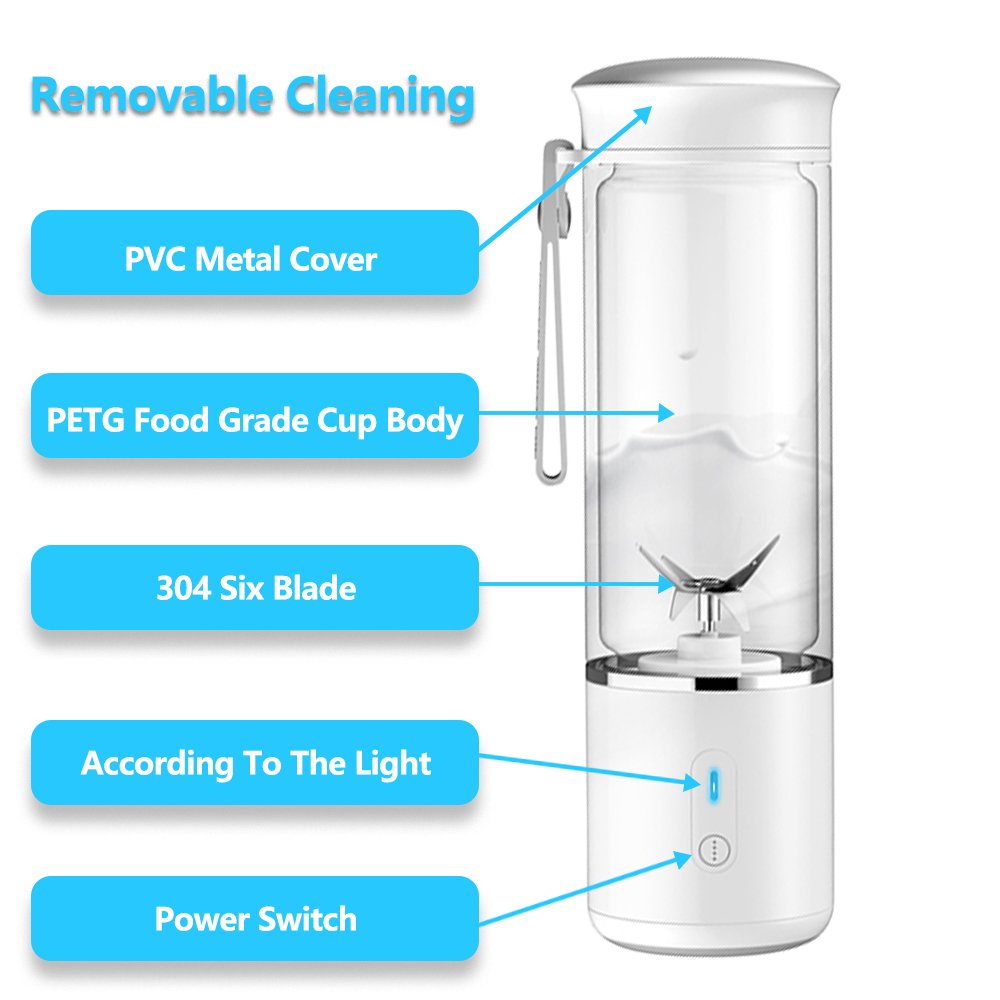 Portable Rechargeable Fruit Blender Household Press Juicers Rechargeable Blender Electric Blender For Home