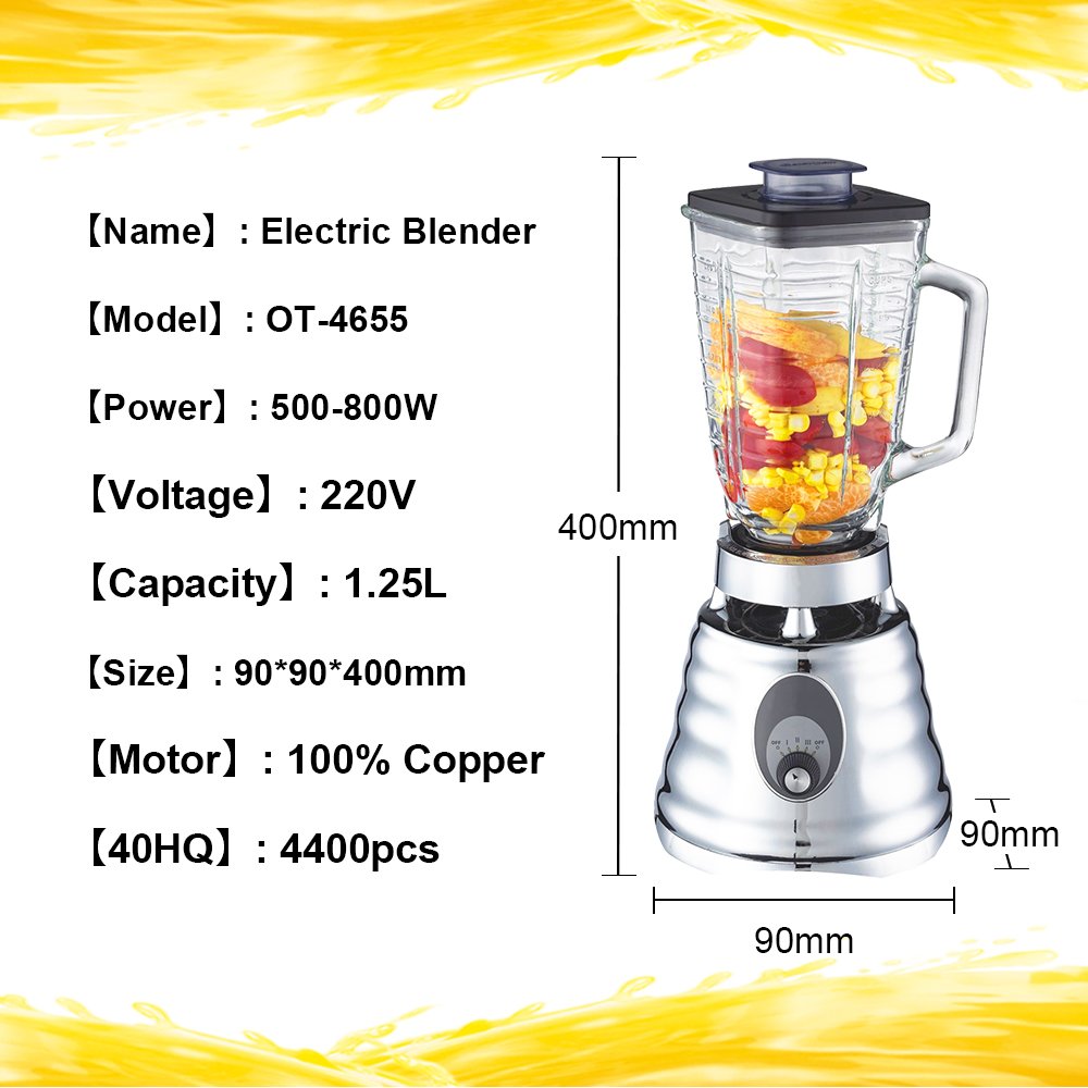 outai best product 304 Stainless steel blade non slipping rubber feet Home Appliance blender 4655 ice crasher blender