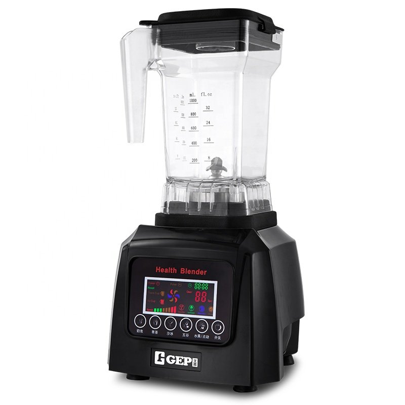 Commercial Kitchen Blender Fruit and Vegetable Smoothie Mixer High Speed Blender Mix Rod Electric Plastic CE Stainless Steel 1.5