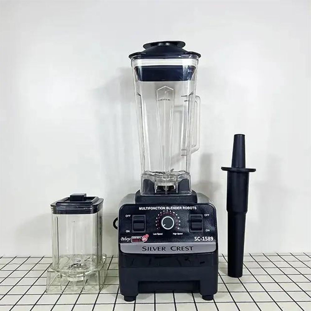 Factory supply silver crest blender machine 4500W smoothies commercial blenders with dry grinding cup mixer