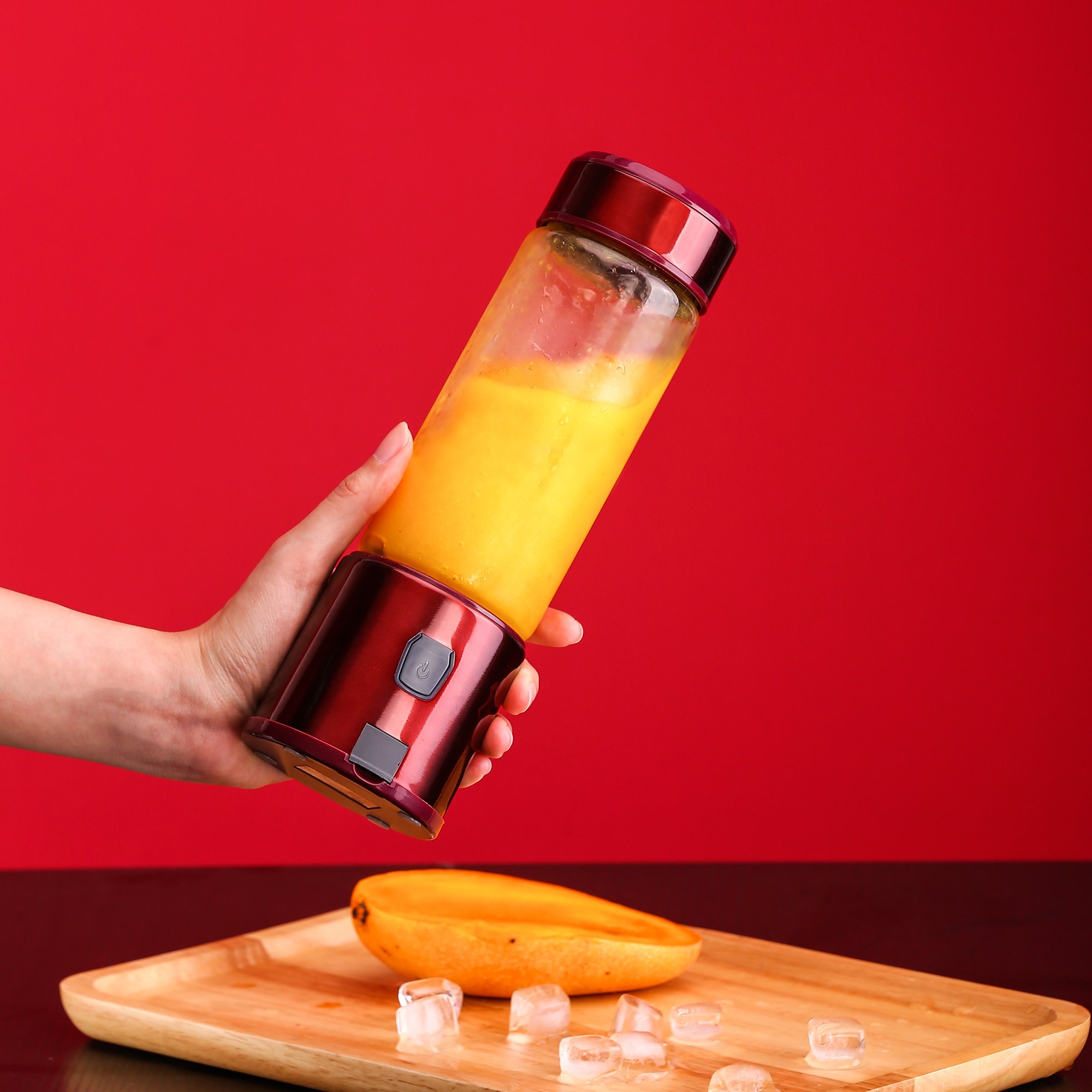 Wholesale USB portable juicer new color 450ml smoothie blender with 6 blades blender juicer portable battery blender