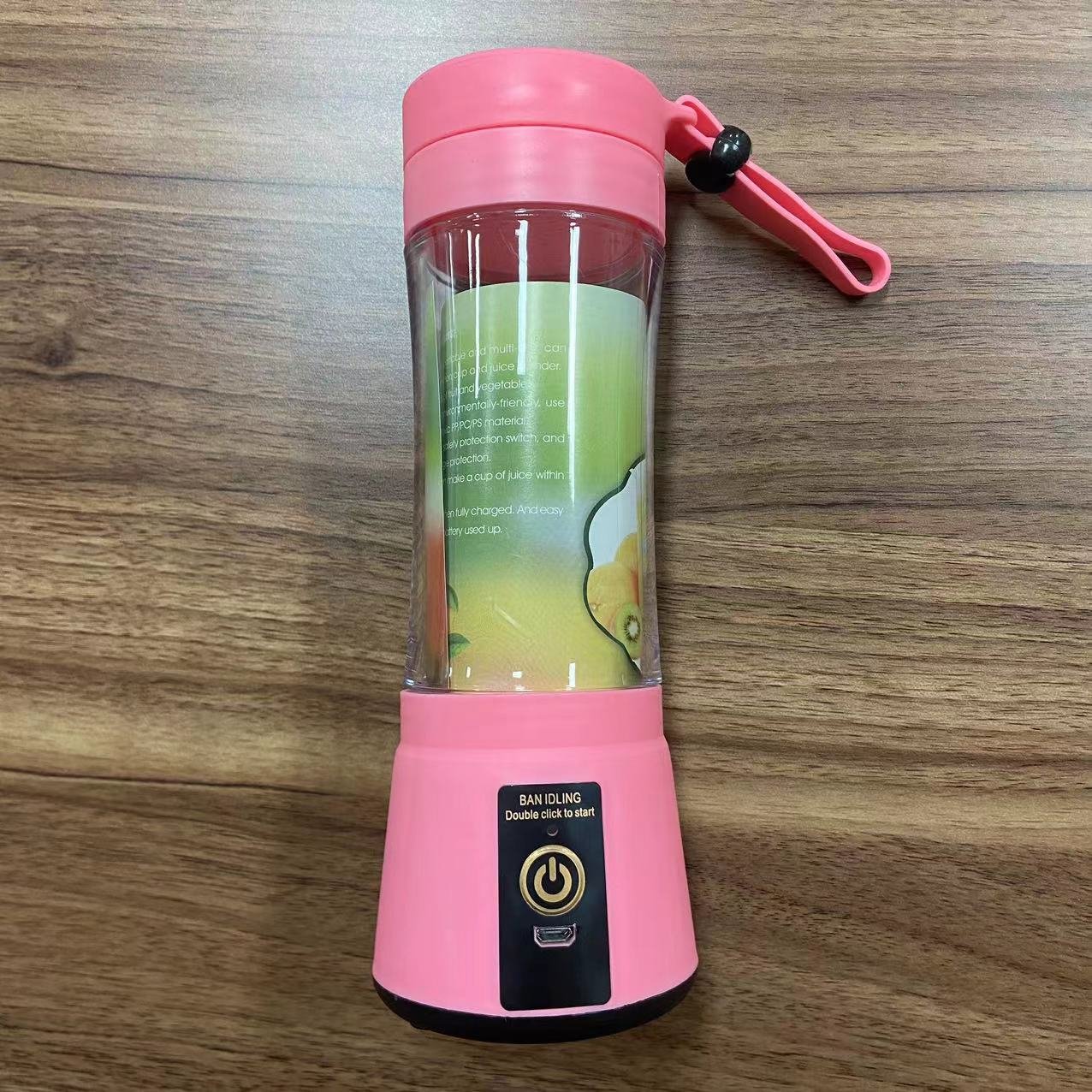 Wholesale Portable Fresh Juice Blender Mini Electric Slow Juicer USB Rechargeable Mixer Bottle Personal Hand 6 Blades For Fruit